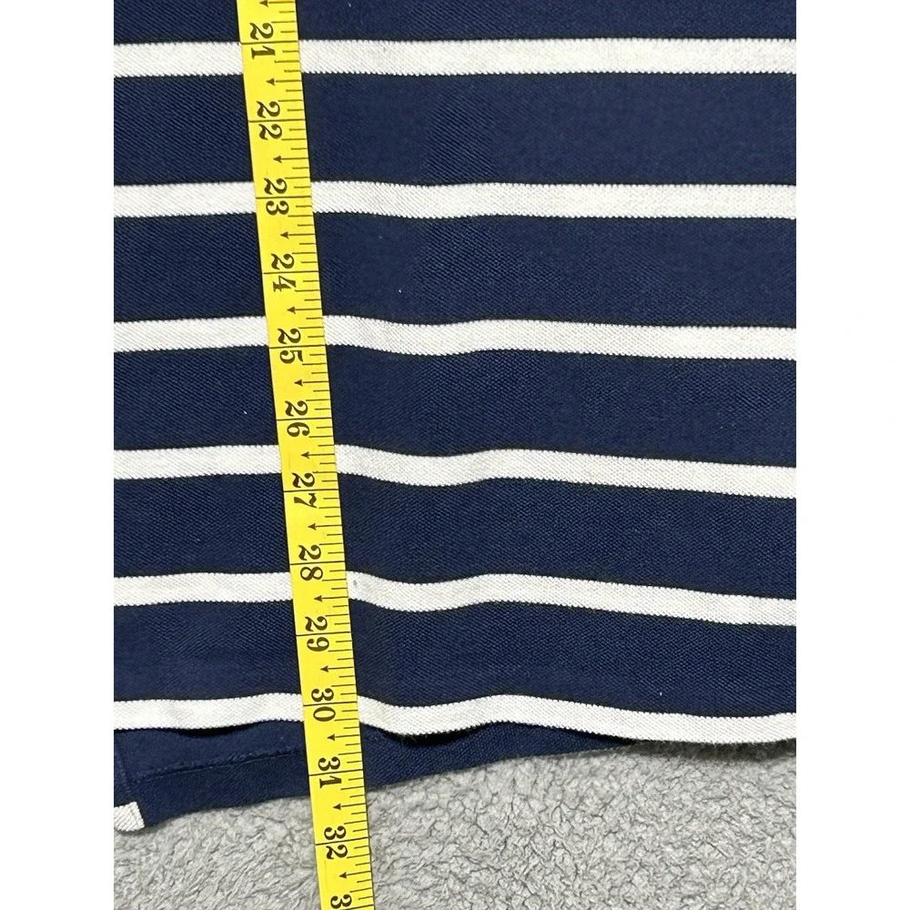 Polo Ralph Lauren Mens Black White Striped‎ Short Sleeve Polo Shirt Pocket Sz XL